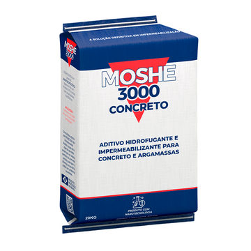 MOSHE 3000 HIDROFUGANTE E IMPERMEABILIZANTE PARA CONCRETO - 20 KG